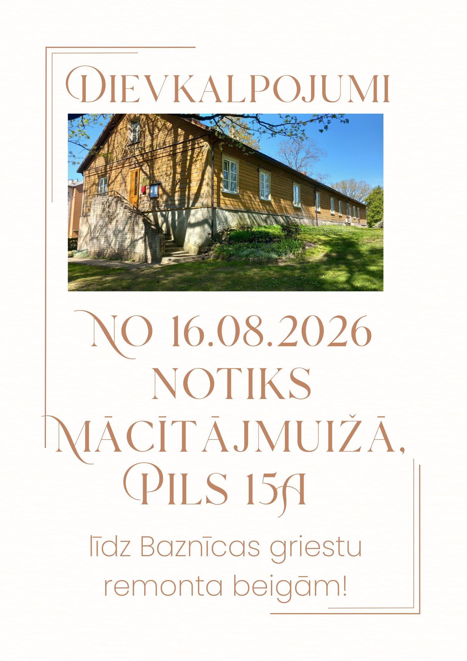 Baznīcā remonts
